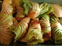 cabbage kimchi rolls